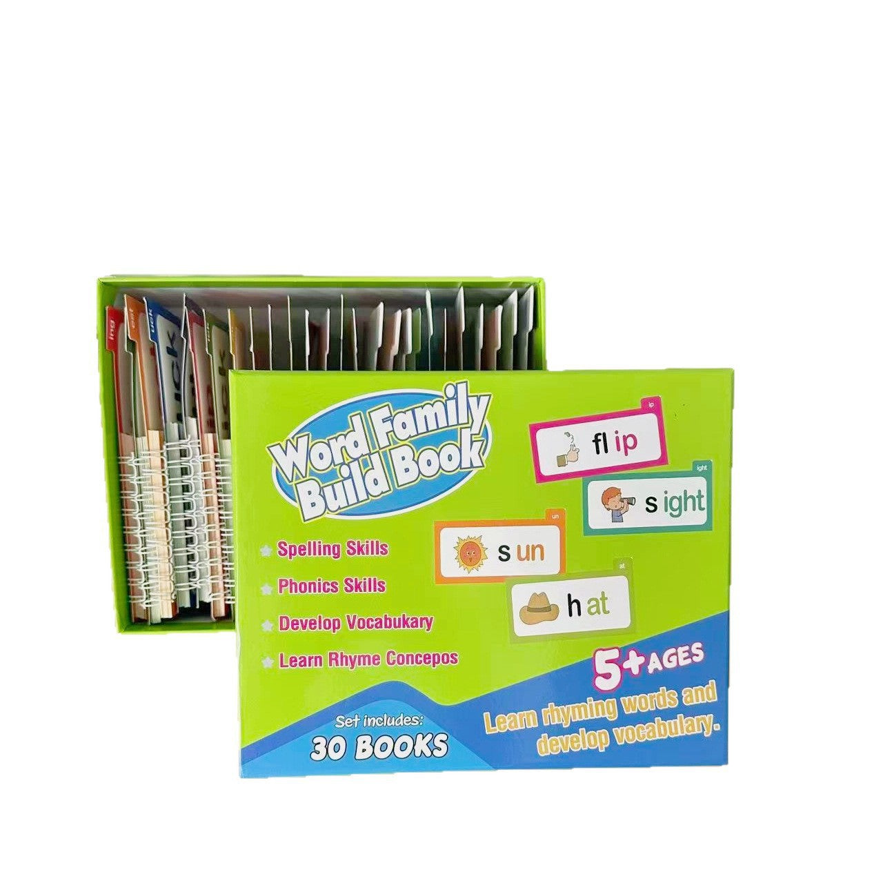 30 Phonics Word Family Build Book