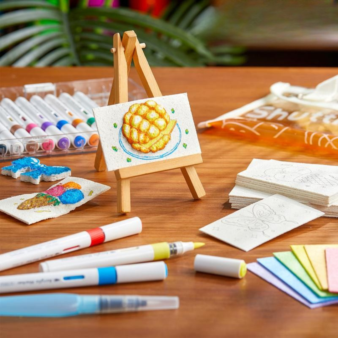 44 Pcs Magic Foam Texture Painting Kit