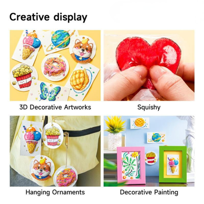 44 Pcs Magic Foam Texture Painting Kit