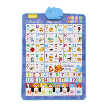 Kids' English-Spanish Alphabet Wall Chart