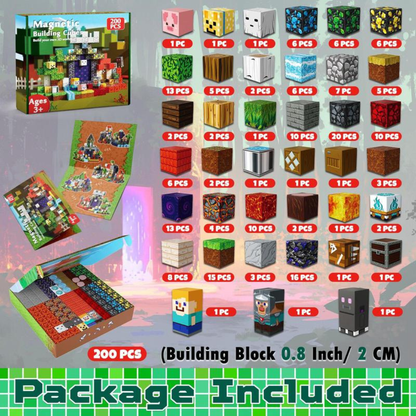 200PCS Magnetic Blocks
