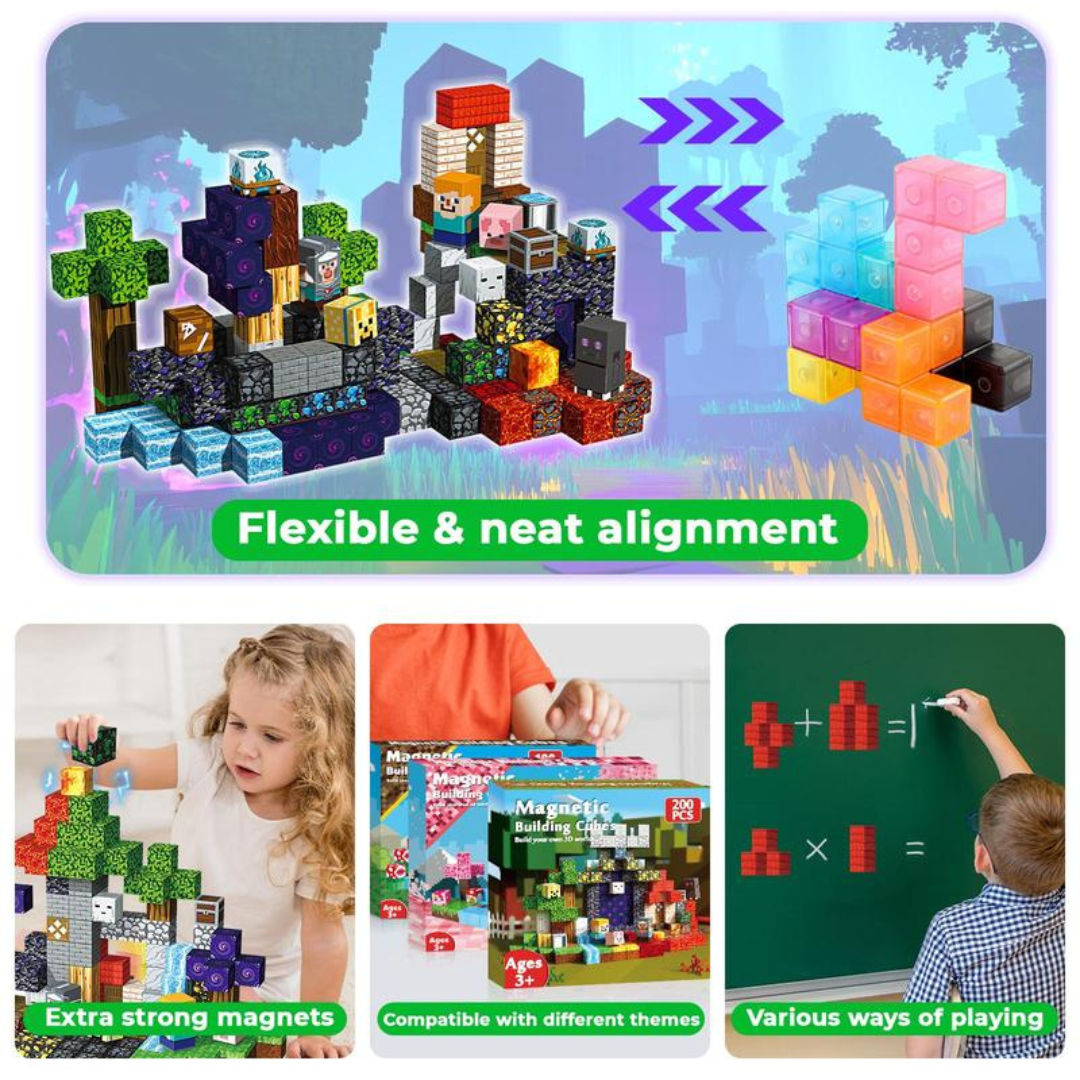 200PCS Magnetic Blocks