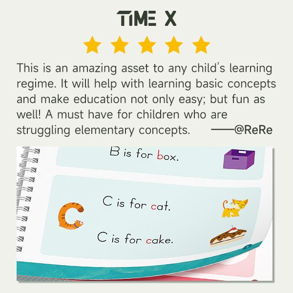 6 Reusable Grooved Handwriting Workbook for Kids