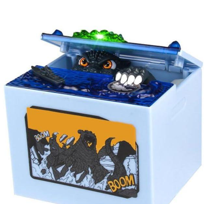 Dinosaur Piggy Bank Stealing Coin Musical