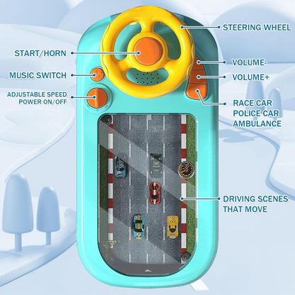 Racing Adventure Car Steering Wheel Toy for Kids