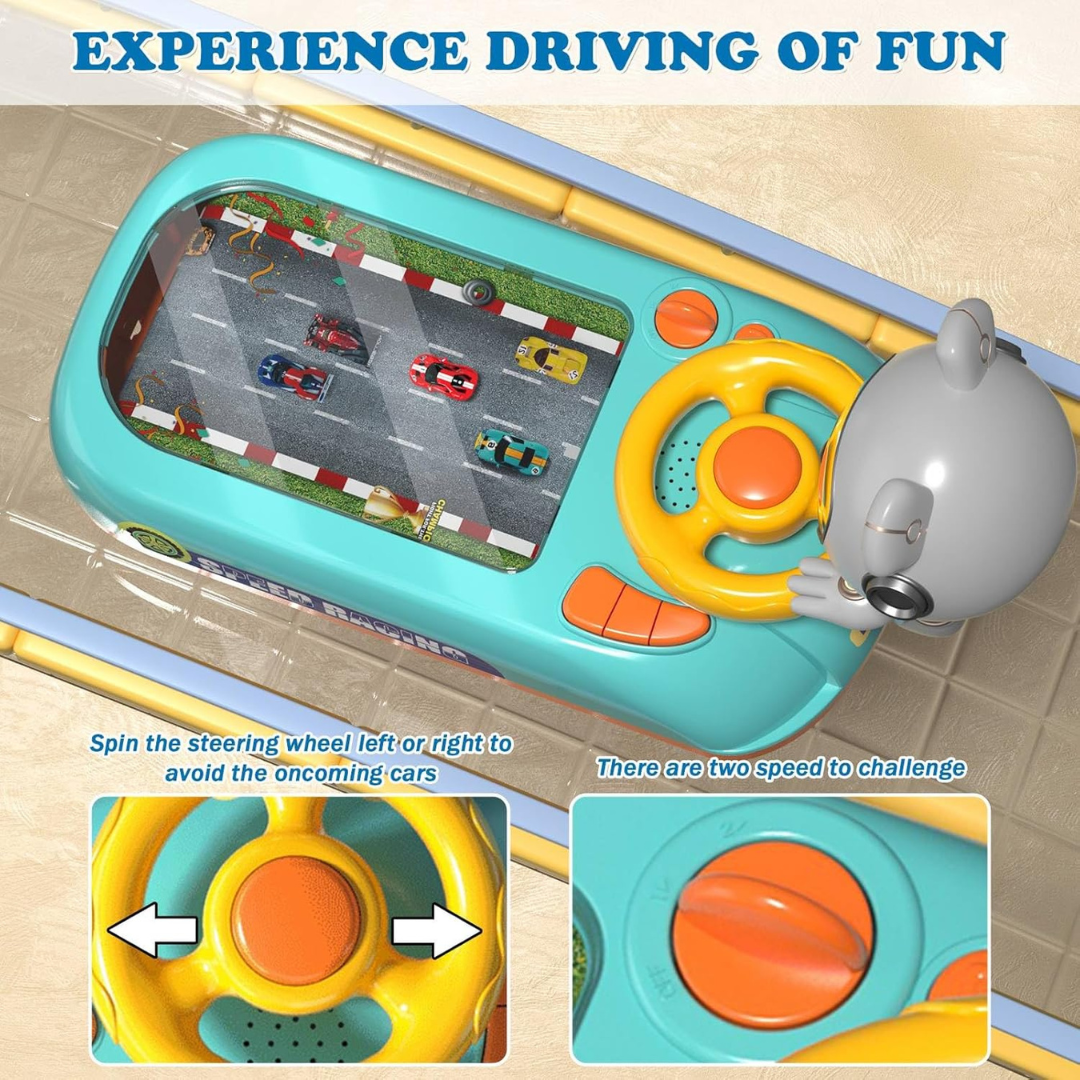 Racing Adventure Car Steering Wheel Toy for Kids