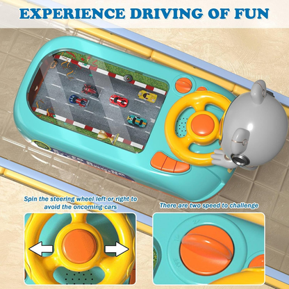 Racing Adventure Car Steering Wheel Toy for Kids