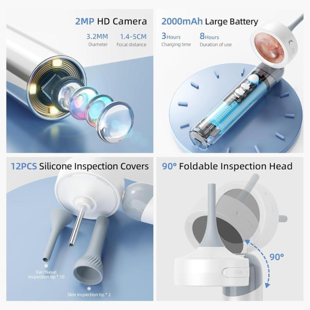 Digital Otoscope with LED Light