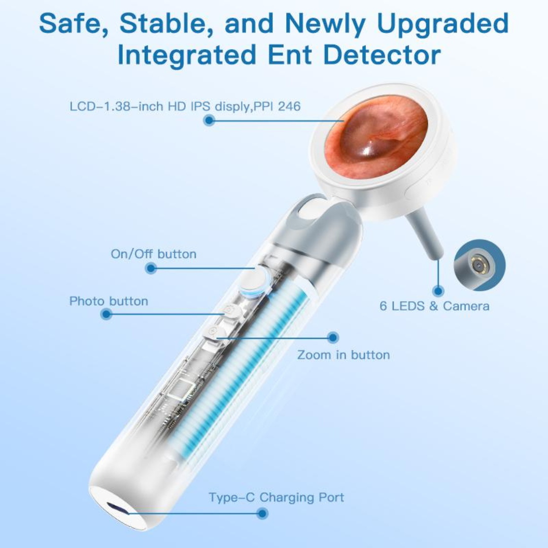 Digital Otoscope with LED Light