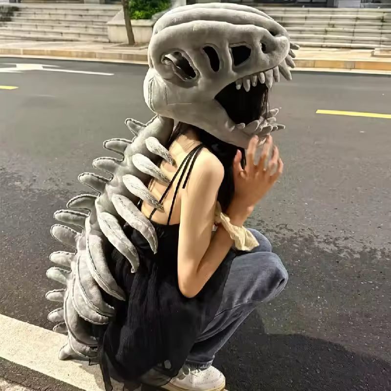 Dinosaur Skeleton Headgear Pillow