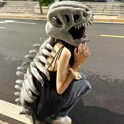 Dinosaur Skeleton Headgear Pillow