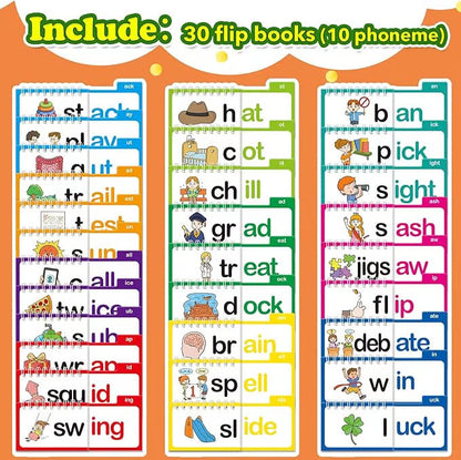 30 Phonics Word Family Build Book
