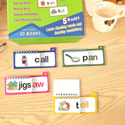 30 Phonics Word Family Build Book