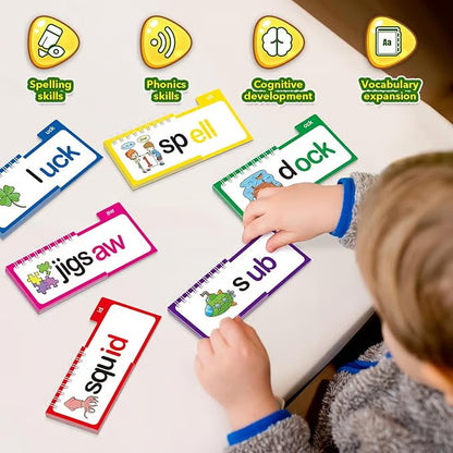 30 Phonics Word Family Build Book