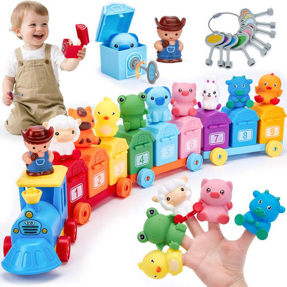 Counting Matching & Sorting Train Montessori Toddler Toy