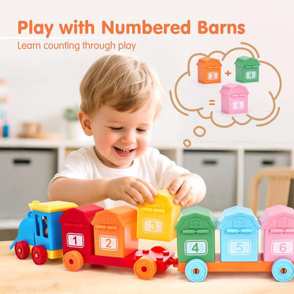 Counting Matching & Sorting Train Montessori Toddler Toy