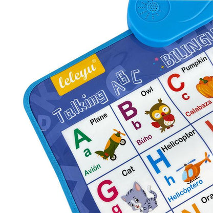 Kids' English-Spanish Alphabet Wall Chart