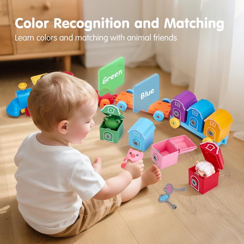 Counting Matching & Sorting Train Montessori Toddler Toy