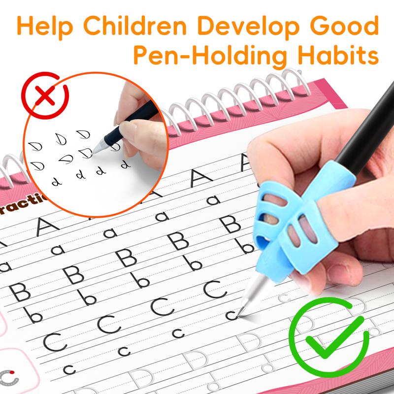 6 Reusable Grooved Handwriting Workbook for Kids