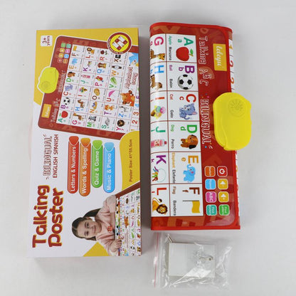 Kids' English-Spanish Alphabet Wall Chart